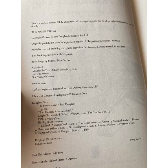 2 Hardcover Sara Douglass Books The Crucible Series Nameless Day Wounded Hawk - Picture 5 of 8